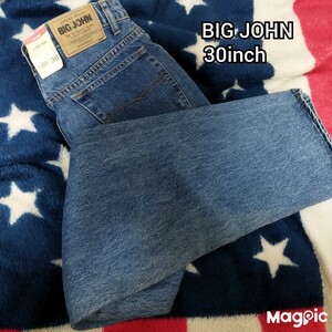 BIG JOHN ビッグ・ジョン タグ付き ワンウォッシュ ハイウェスト ストレート