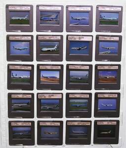 ■2000年前後 AIRLINE スライド 韓国・台湾 36枚 35mm リバーサルフィルム HCLマウント ボジ 飛行機 民間機 Velvia/Provia/Kodachrome