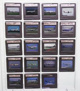 ■2000年前後 AIRLINE スライド インド・中東 19枚 35mm リバーサルフィルム HCLマウント ボジ 飛行機 民間機 Velvia/Provia/Kodachrome