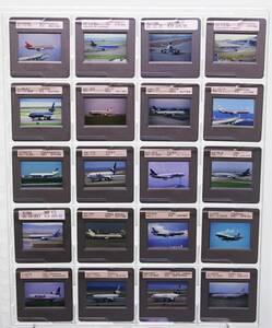 ■2000年前後 AIRLINE スライド 北米・南米 20枚 3発機 35mm リバーサルフィルム HCLマウント ボジ 飛行機 民間機 Velvia/Provia/Kodachrom