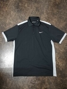 ”NIKE -GOLF ナイキ ゴルフ” 【DRY・FIT】 ”吸汗速乾 ハイブリッドウェア プラクティスポロシャツ◆Mサイズ