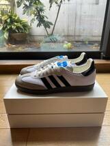 adidas SAMBA AN OG WITH A TWIST BSTN CONSORTIUM CUP CRYSTAL WHITE/GUM/CORE BLACK アディダス サンバ 26cm_画像5