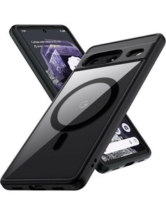 f231 【MagSafe対応・超クリア】Google Pixel 8用 ケース マグネット搭載 [ ストラップホール付き] マグセーフ対応 スマホケース ピクセル8