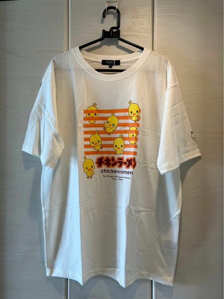 【新品タグ付き】 イオン 企業Tシャツ チキンラーメンひよこちゃんシロ