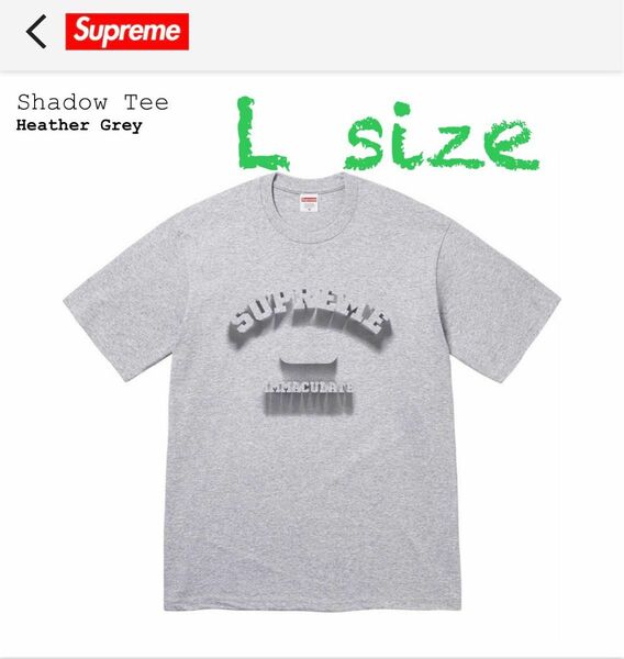 Supreme Shadow Tee Grey シュプリーム シャドー Tシャツ グレー Lサイズ