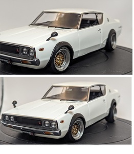 1/18 京商 日産 スカイライン 2000 GT-R KPGC110 ケンメリ カスタム ローダウン ヒップアップ ジャンク ＧＴＲ