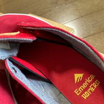 Emerica ROMERO laced red 27JP sk8 スケートボードシューズ 試し履き程度の美品です_画像5