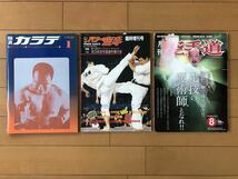 czあg0311G19　空手雑誌　3冊セット / 極真カラテ・パワー空手・空手道 / 全日本空手道選手権大会・国際空手道・足技の魔術師となれ