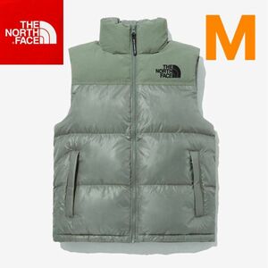 【韓国限定】THE NORTH FACE nuptse vest カーキ　M