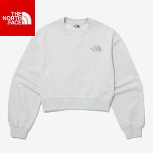 【韓国限定】THE NORTH FACE ショート　トレーナー　オートミール　M