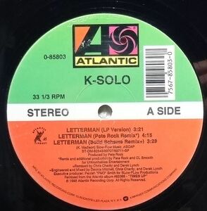 【K-Solo Letterman】 [♪QH]　(R6/2)