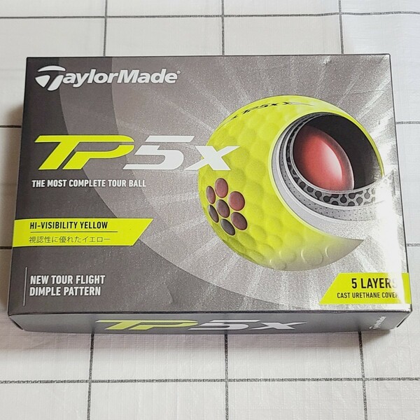 TaylorMade テーラーメイド TP5x イエロー ゴルフボール 2021年モデル 1ダース
