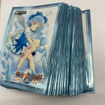 【中古スリーブ】東方project チルノ　CHAOStcg 東方混沌符　キャラクタースリーブ51枚、レギュラーサイズ、多少の使用感あり、管理No.2228_画像7