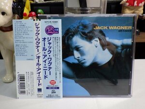 丸9｜★ CD / w/OBI / AOR / 廃盤 ★JACK WAGNER（ジャック・ワグナー）「ALL I NEED 」