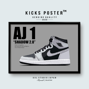 AJ1 エアジョーダン1 ハイ シャドウ2.0 SHADOW 2.0 キックスポスター 送料無料 AJ1-98