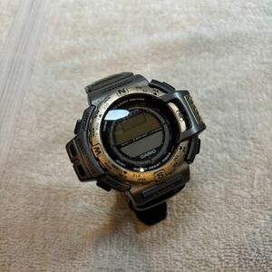 ジャンク CASIO カシオ PROTREK プロトレック 腕時計 PRT-400 クオーツ デジタル ラウンド ヴィンテージ トリプルセンサー 4452602