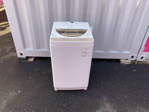 M1369【2020年製】TOSHIBA 東芝電気洗濯機 AW-7G8 浸透パワフル洗浄 風乾燥機能 7Kg 