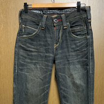 W29 Levi's 502｜リーバイス LX502-0010 ブラック加工 ストレート スタッズデニム_画像1