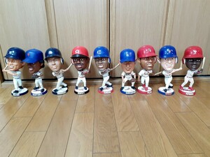 大量 MLBボブルヘッド ９体 ビッグヘッドシリーズ(大きめのフィギュア) BIG HEAD プホルス、グリフィー、ペドロ等【全てパッケージ有り】