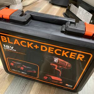 新品同様品 BLACK＋DECKER 18V コードレスインパクトドライバー BPCI18 バッテリー2個、充電器付き ブラック＆デッカー