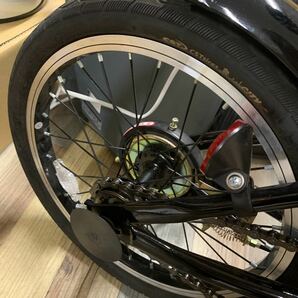 美品 PANGAEA パンゲア 16インチ 折り畳み自転車 ノーパンクタイヤ ブラックの画像5