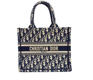 美品 Christian Dior クリスチャンディオール ブックトート スモール オブリーク M1265ZRIW