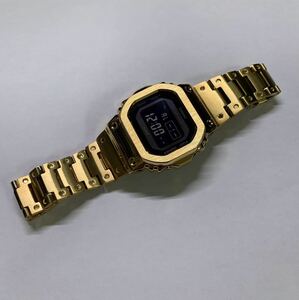 G-SHOCK Gショック 5600 CASIO カシオ デジタル 腕時計gw-b5600bc-1b ステンレスフルメタルベゼルベルトカスタム　電波　ソーラー