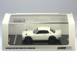 INNO Models 1/64 日産 スカイライン 2000 GT-R (KPGC10) ホワイト (IN64-KPGC10-WHI)