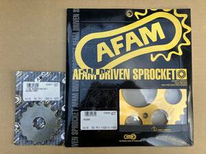  new goods AFAM France made #30301-16 & #13302-41 Gold RZ250/RZ350 rom and rear (before and after) sprocket 
