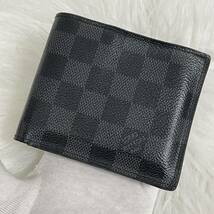 LOUIS VUITTON ルイヴィトン ダミエ グラフィット シリアルナンバー 財布 折り財布 _画像1