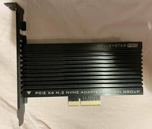 Volleystar Pro M.2 NVMe SSD用 PCIe x4スロット接続アダプター