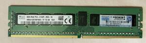 【美品】デスクトップ用ECCメモリ　SKhynix 8GB 2Rx8 PC4-2133P