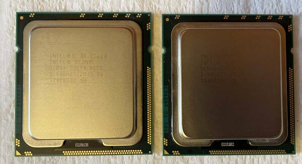 【美品】INTEL Xeon E5620 SLBV4 2.4GHz 【同一ロット２個セット】＃3