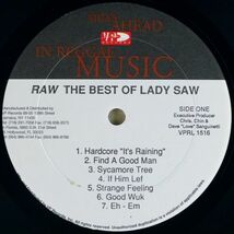 ■Lady Saw（レディ・ソウ）｜RAW THE BEST OF LADY SAW ＜LP 1998年 US盤＞シュリンク残り_画像4