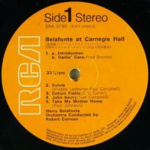 ■ハリー・ベラフォンテ｜豪華盤 ベラフォンテ・イン・パースン(Belafonte At Carnegie Hall) ＜LP2枚組 日本盤＞ブックレット・ジャケット_画像7