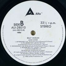■ビリー・オーシャン(Billy Ocean)｜ラヴ・ゾーン(Love Zone) ＜LP 1986年 帯付き・日本盤＞_画像7