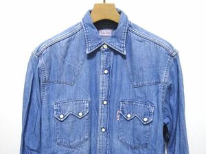BLUE BLUE by H.R.M 00s vintage original DENIM SHIRT 2 size /b lube Roo Denim shirt men's 