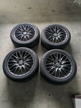 215/50R17 レグノGR-X2 バリ山 weds steez 5穴 PCD114.3 ノア プリウスα エスティマなど_画像1