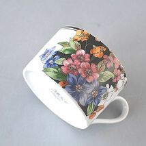 珈琲カップ＆ソーサー 1客 MIKASA 豪華な花々_画像2