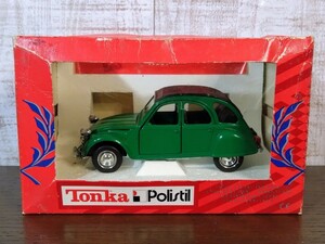 TONKA Polistil 1/25 シトロエン 2CV ミニカー☆トンカポリスティル☆CITROEN 2VC☆絶版☆レア☆グリーン☆現状品