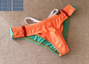 * включая доставку UNDER MOON красивый цвет рисунок супер Rollei z половина . бикини купальный костюм M orange новый товар *