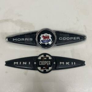 ＃6418【コレクター必見】COOPER　クーパー　エンブレム　MINI　MKⅡ　MORRIS　2点セット　保管品　詳細不明