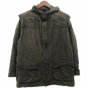 Barbour バブアー CLASSIC DURHAM JKT オイルドジャケット アウター ユーロ カーキ (メンズ 42) 中古 古着 P6830