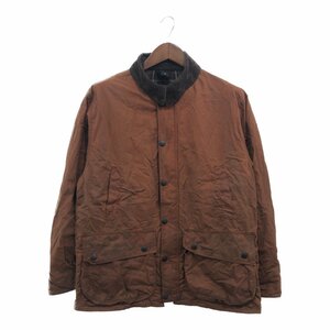 イングランド製 Barbour バブアー FONTAINBLEAU オイルドジャケット アウター ユーロ ブラウン (メンズ 40) 中古 古着 P6813