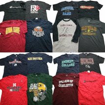 古着卸 まとめ売り チャンピオン 半袖Tシャツ 16枚セット (メンズ L ) カラー カレッジ風 TS14 MR4765_画像1