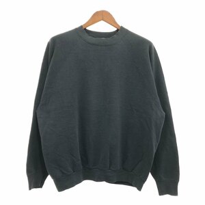 90年代 FRUIT OF THE LOOM フルーツオブザルーム 無地 スウェット トップス 大きいサイズ ブラック (メンズ XXL) 中古 古着 P7784