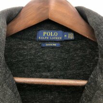 Polo by Ralph Lauren ラルフローレン コットン ニット セーター ワンポイントロゴ ブラック (メンズ M) 中古 古着 P7015_画像3