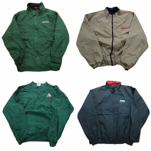 古着卸 まとめ売り 企業ロゴ ジャケット 4セット (メンズ S /M /L ) ワンポイント プルオーバー系 JB7 MR2963 1円スタート