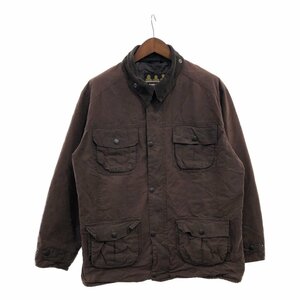 Barbour バブアー DAUNTLESS オイルドジャケット アウター ユーロ ブラウン (メンズ XXL) 中古 古着 P6554