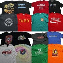 古着卸 まとめ売り 有名企業 半袖Tシャツ 16枚セット (メンズ L ) バッカーズ コカ・コーラ TS7 MR5037 1円スタート_画像1